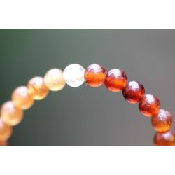 Hessonit Varietät Granat Kugeln-Energie-Armband (tiefe karmische Einflüsse)