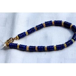 WELO-Jelly-Opal-Rondelle und Lapis Lazuli Scheiben-Energie-Armband (Helfer in der Not/Schutzstein für die Seele)