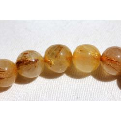 Gold-Rutilquarz Energiearmband (goldenes Licht der Weisheit)