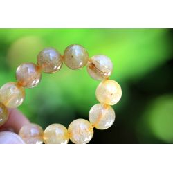 Gold-Rutilquarz Energiearmband (goldenes Licht der Weisheit)