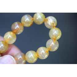 Gold-Rutilquarz Energiearmband (goldenes Licht der Weisheit)