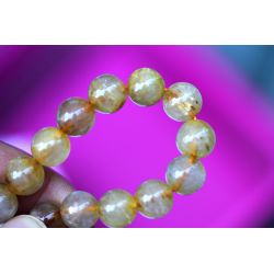 Gold-Rutilquarz Energiearmband (goldenes Licht der Weisheit)