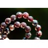 Granat Varietät Pyrop-Kugeln facettiert-Energie-Kette (Erdung / Lebenssinnfindung)