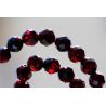 Granat Varietät Pyrop-Kugeln facettiert-Energie-Kette (Erdung / Lebenssinnfindung)