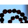 Granat Varietät Pyrop-Kugeln facettiert-Energie-Kette (Erdung / Lebenssinnfindung)