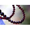 Granat Varietät Pyrop-Kugeln glatt-Energie-Kette (Kraft und Mut zum Leben)