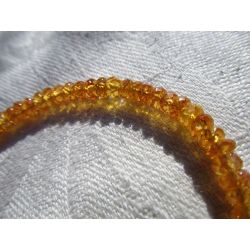 gelbe Saphire-Rondelle facettiert-Energiearmband (goldenes Licht der Weisheit / Bereitschaft zur Liebe)