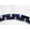 Bergkristall Variation Herkimer Diamanten + Lapis Lazuli-Röhrchen-Energie-Kette (Reise in das mentale Leben)