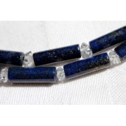 Bergkristall Variation Herkimer Diamanten + Lapis Lazuli-Röhrchen-Energie-Kette (Reise in das mentale Leben)