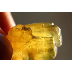 Goldberyll-Mini-Kathedrale-Energiekristallstufe (Wächter der Sonne)