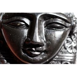 Shungit-Hathor-Gesicht der...