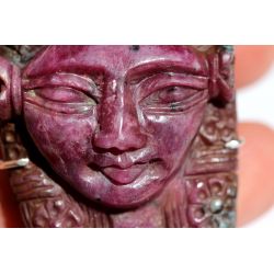 Rubin-Kopf, Hathor-Himmelgöttin-Anhänger-Stein des Lebens und der Liebe