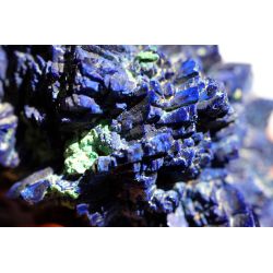 Azurit-IGEL / mit leichter Malachitpseudomorphose-Energie Kristallstufe extrem seltenes Vorkommen (Freude am Leben)