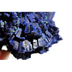 Azurit-IGEL / mit leichter Malachitpseudomorphose-Energie Kristallstufe extrem seltenes Vorkommen (Freude am Leben)