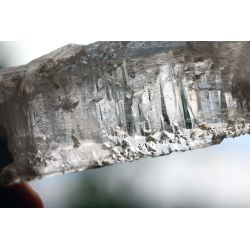 Skelettierter angelöster Elestial Bergkristall, klar-Ätzvertiefungen-Kometen-Energie-Kristall (Meditationsstein)